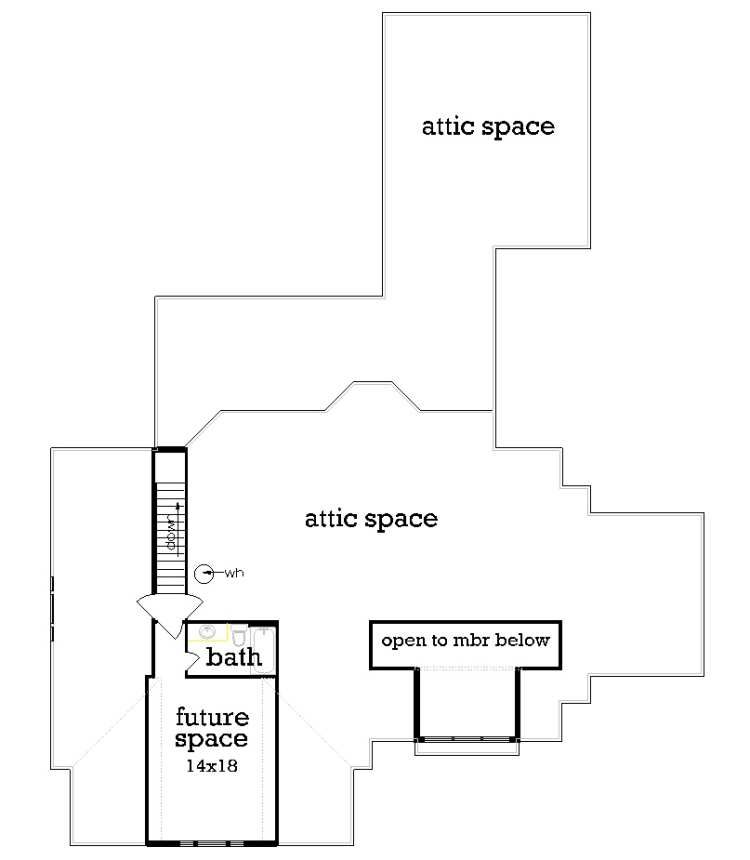 Bonus Room image of high hampton - 1919 House Plan